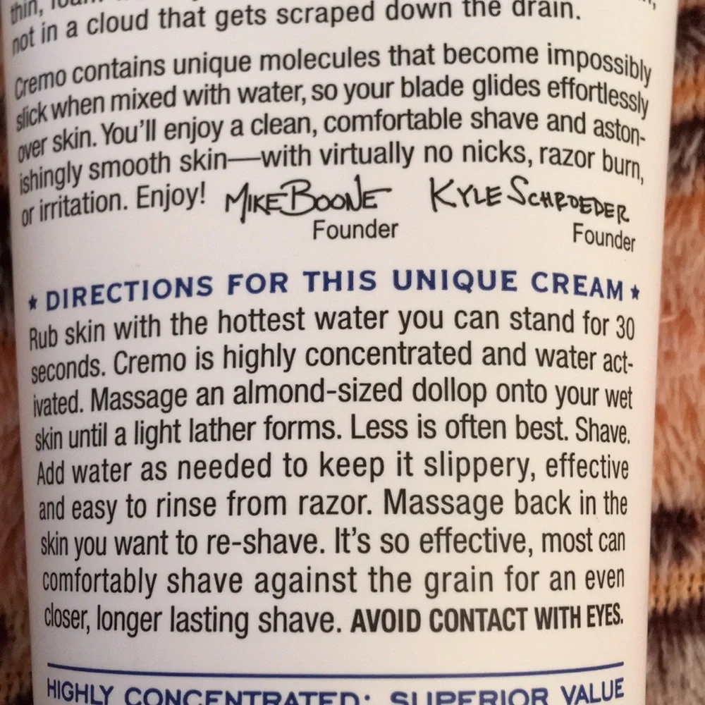 cremo beard shaving cooling cream brand new